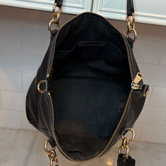 Coach Kelsey Small Pebbled Leather Satchel Shoulder Bag - Picture 11 of 16